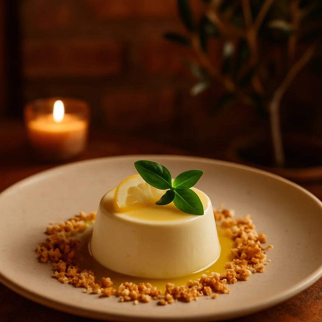Olivenöl-Panna-Cotta